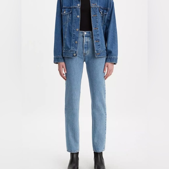 Levi's Denim - Levi’s NWOT Size 26 Light Wash High Rise 501 Button Fly Straight Leg Jeans